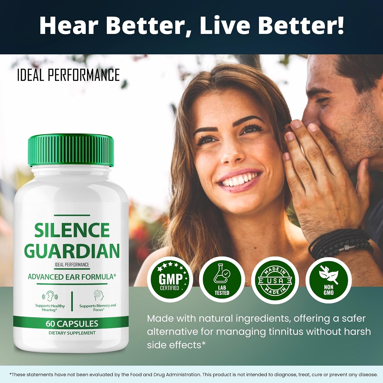 Silence Guardian Tinnitus Relief Capsules (2 Pack) - görsel 6