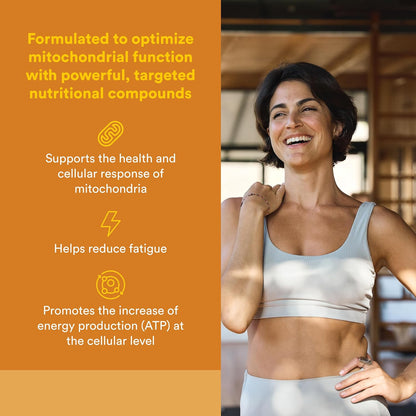 Natural Factors RegenerLife Powder - Mitochondria Support Drink Mix - Tropical Flavour - 81 g