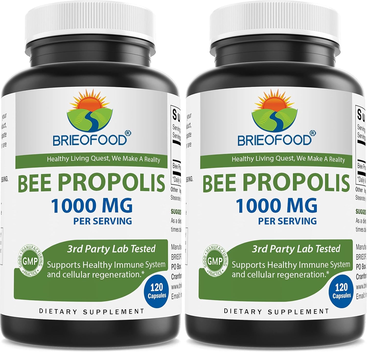 Brieofood Bee Propolis 1000 mg per Serving - 120 Capsules - görsel 4