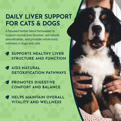 Animal Essentials Liver Defence for Dogs & Cats – Liver Support with Milk Thistle & Dandelion, 59 ml