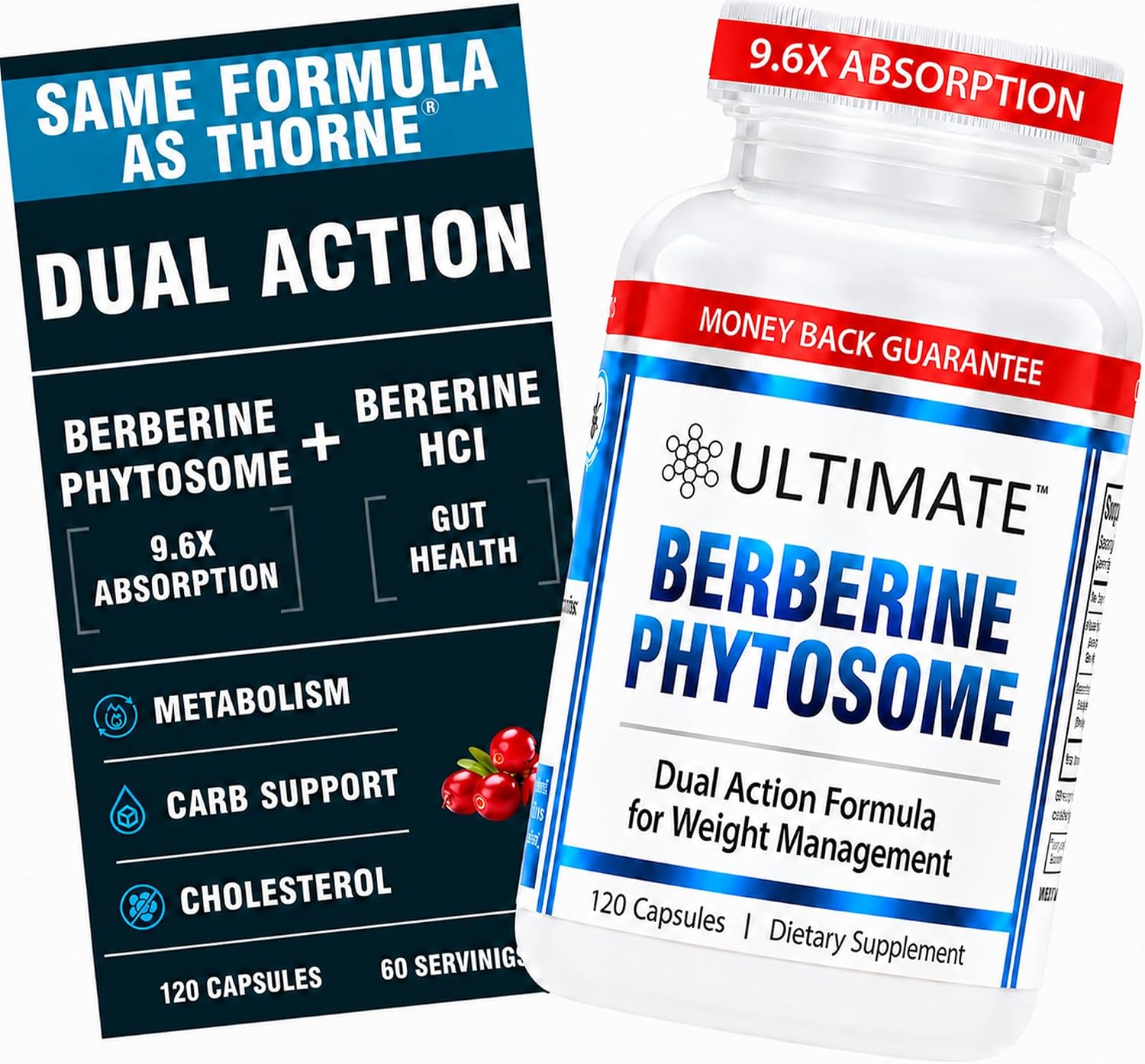 Ultimate Berberine Phytosome – Dual Action Formula with Phytosome Plus Botanical Extract, 30 Servings - görsel 9