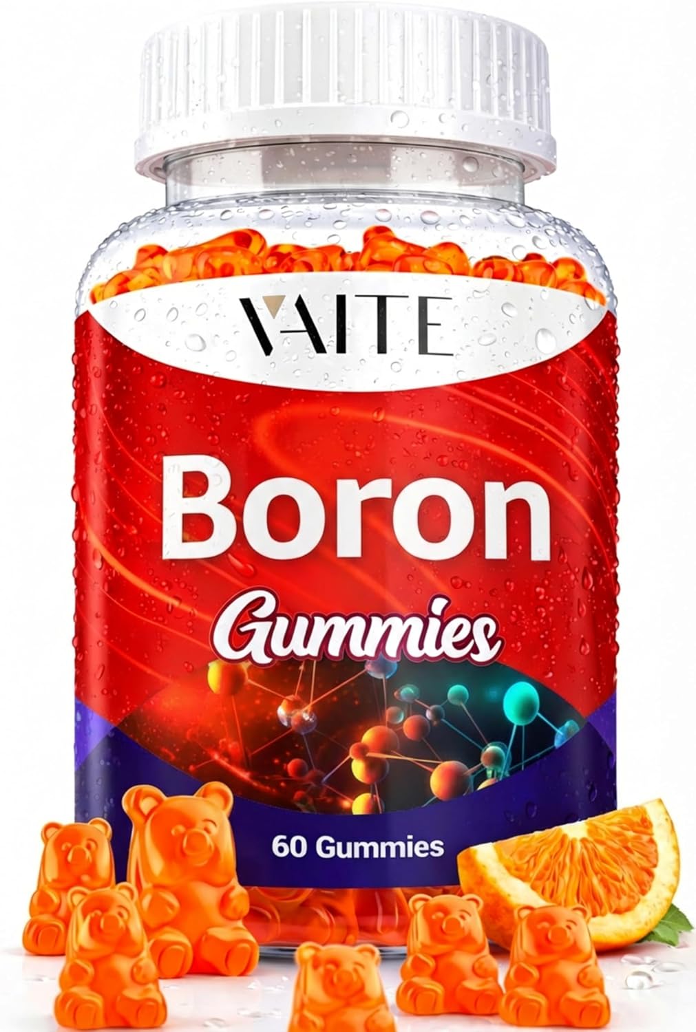 Boron Supplement for Men & Women – 10mg Gummies – Vegan, Non-GMO, Gluten-free – 60 Chewable Gummies - görsel 1