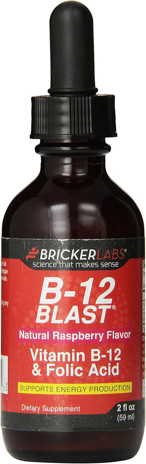 Brickerlab B12 Blast Liquid Vitamin B12 Supplement, 2 oz - görsel 1