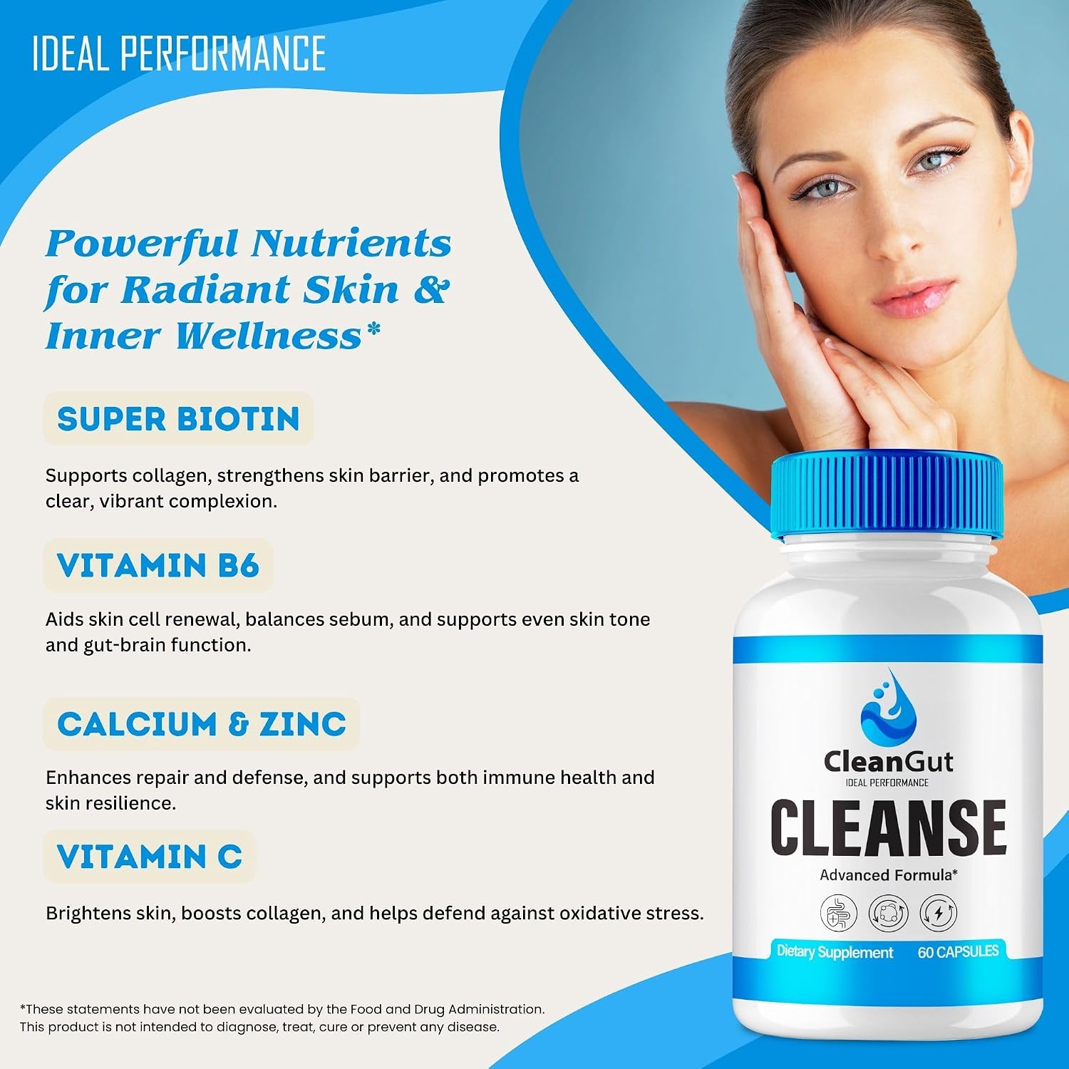 Clean Gut Capsules – Official CleanGut Pills for Women – Maximum Strength All-Natural Formula (2 Pack) - görsel 5