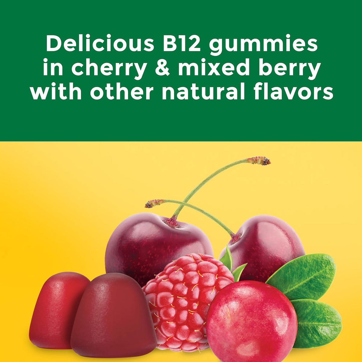 Nature Made Extra Strength Vitamin B12 Gummies 3000 mcg per serving, B12 Vitamins for Energy Metabolism support, 60 Gummy Vitamins, 30 Day Supply - görsel 4