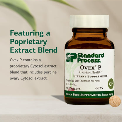 Standard Process Ovex P - Wholefood Supplement with Porcine Ovary Cytosol Extract - 90 Tablets