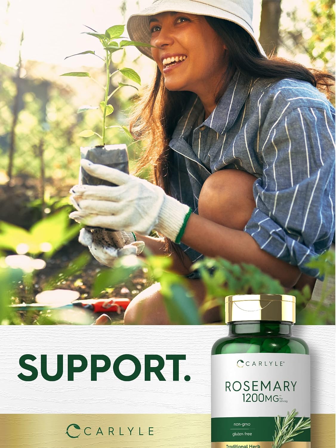 Carlyle Rosemary Capsules, 200 Count - görsel 6