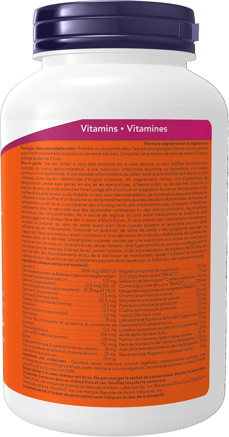 NOW Foods Adam Men's Multi 2/Day, 120 Tablets - görsel 2