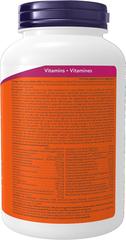 NOW Foods Adam Men's Multi 2/Day, 120 Tablets