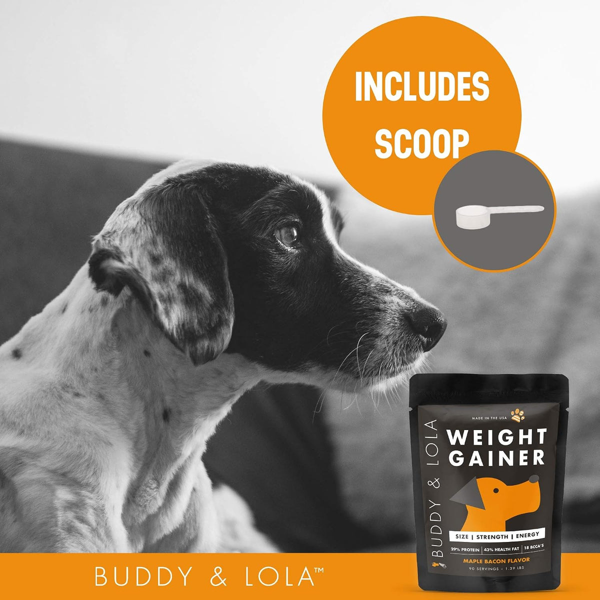Buddy & Lola Dog Weight Gainer – Supplement for Weight Gain, Muscle Builder, High Calorie Food Topper - görsel 4