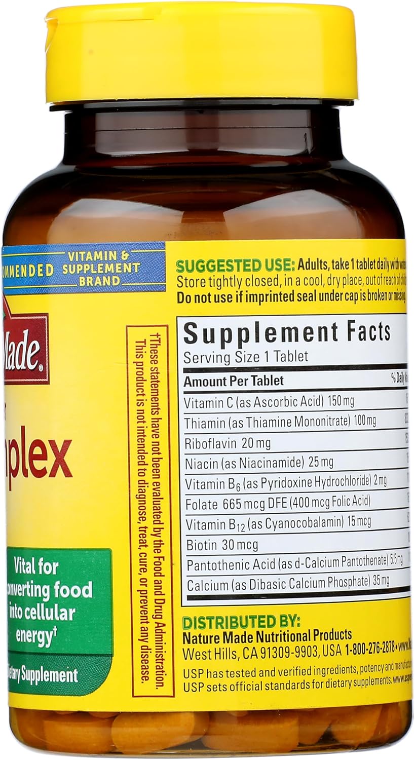 Nature Made Super Vitamin B-Complex - 140 Tablets - görsel 5