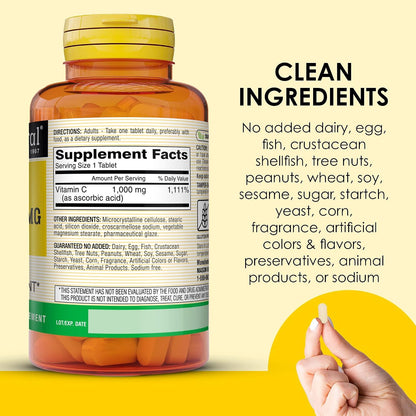 MASON NATURAL Vitamin C 1,000 mg, 300 Tablets, Immune & Antioxidant Support