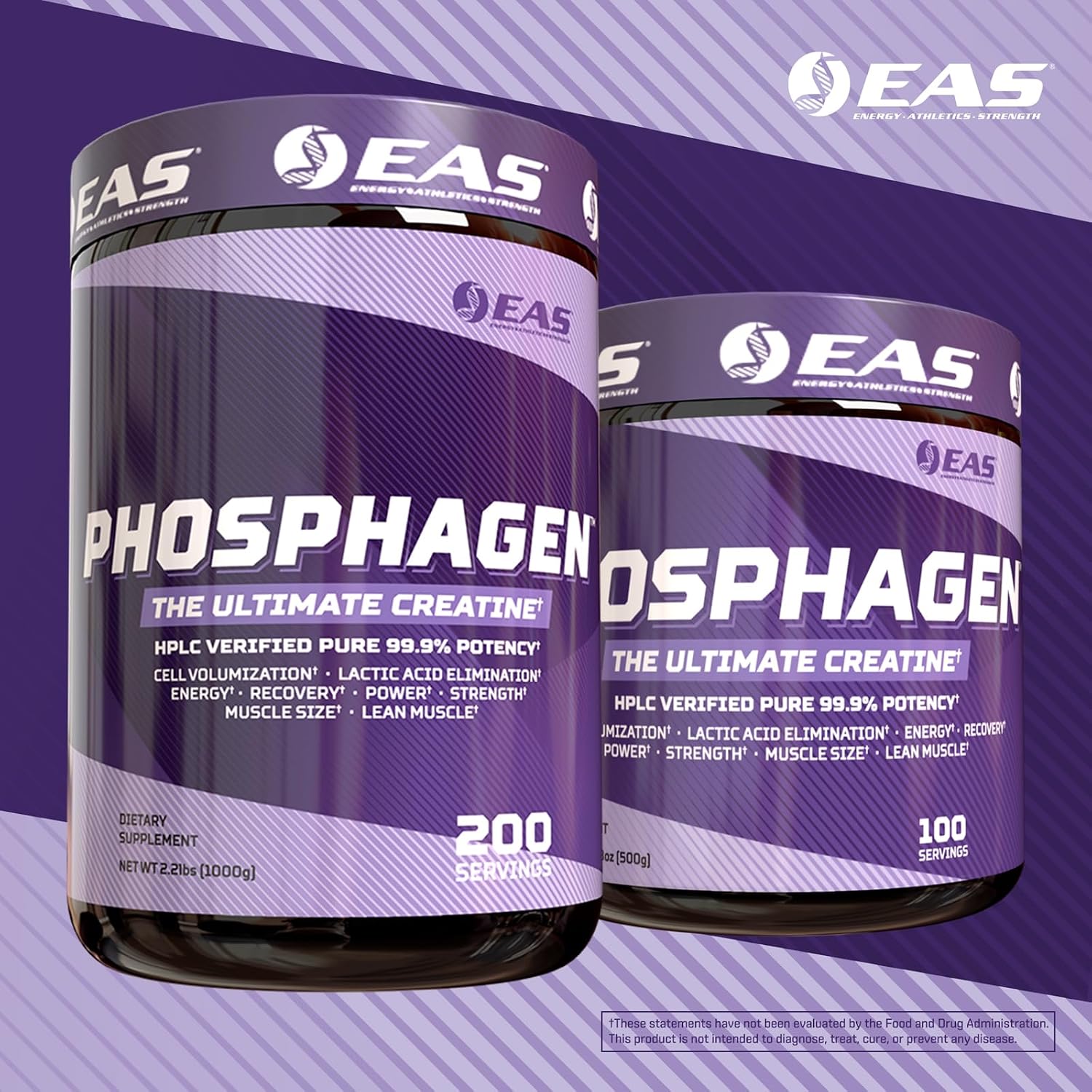 EAS Phosphagen Ultimate Creatine Powder - Unflavoured, 200 Servings - görsel 5