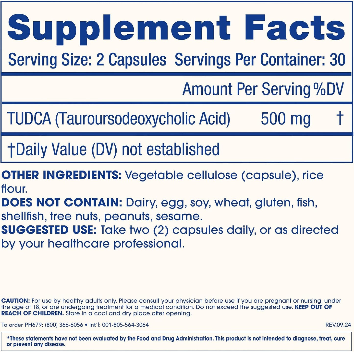 ProHealth Pure TUDCA – 500 mg per Serving, 60 Capsules - görsel 6