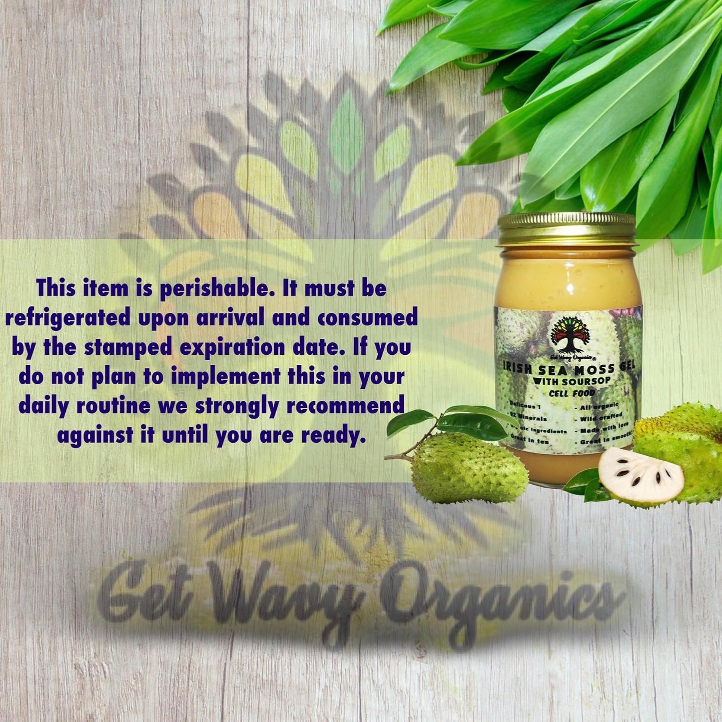 Irish Sea Moss Gel with Soursop – Organic Vegan Superfood Supplement – Pack of 2 - görsel 4