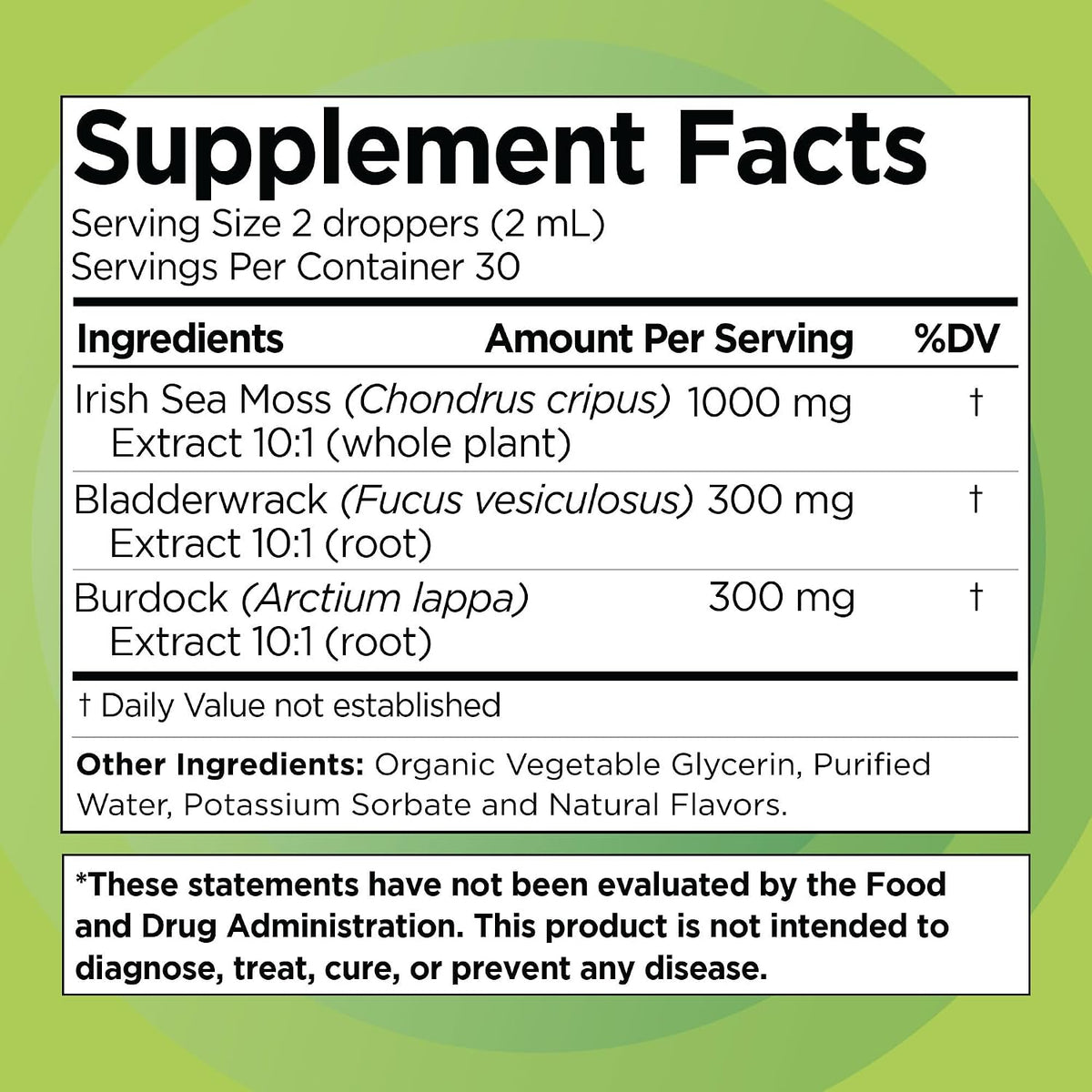 Irish Sea Moss Drops - Citrus Berry Flavour - 92+ Essential Minerals & Vitamins - görsel 2