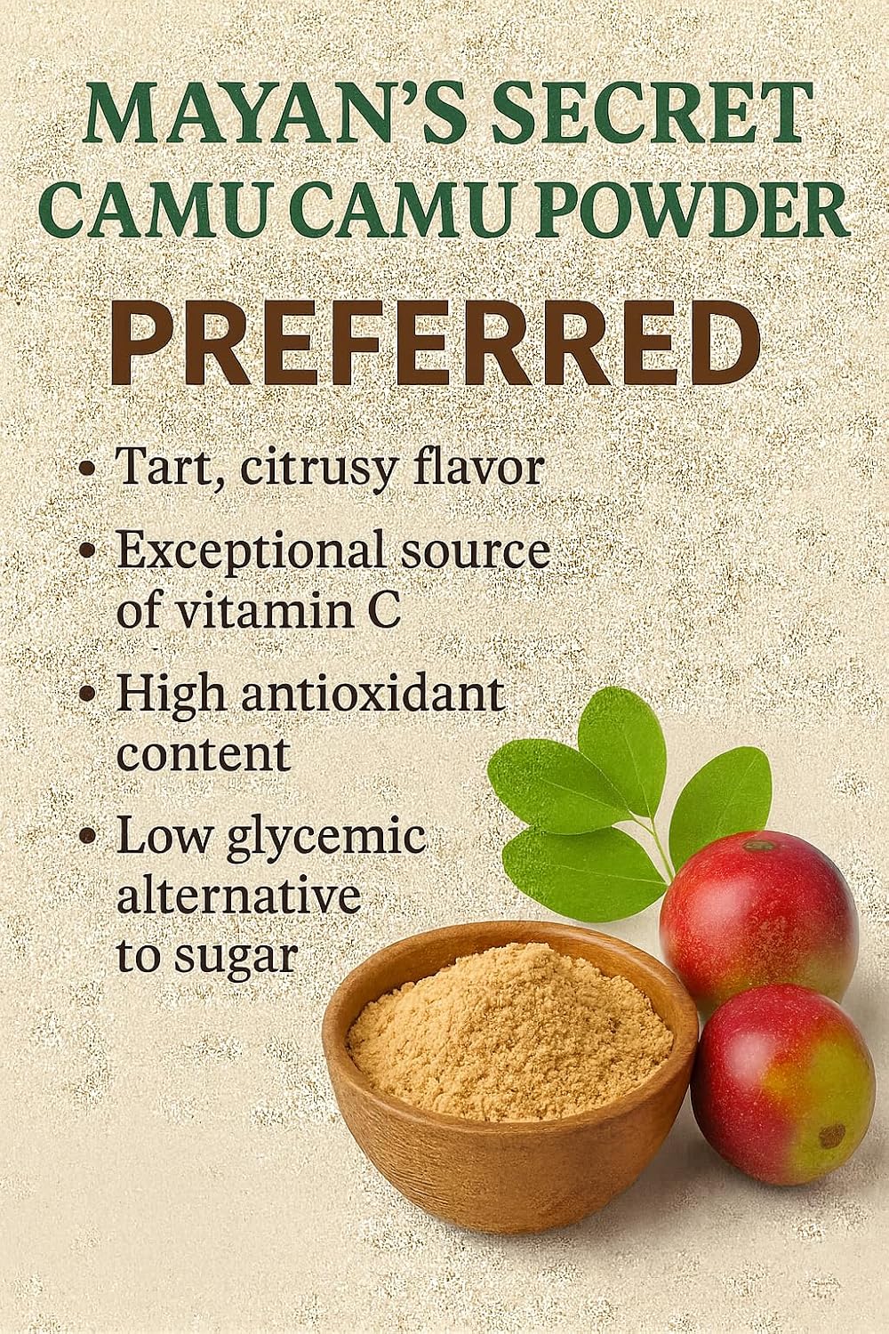 Mayan's Secret Organic Camu Camu Powder – USDA Certified Organic, Vegan, Non-GMO – High Vitamin C Superfood, 99g - görsel 7