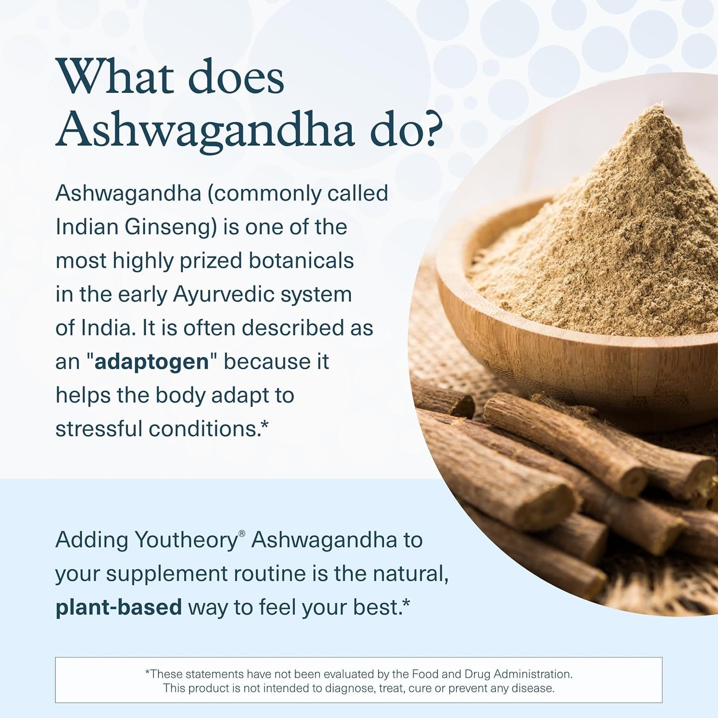 Youtheory Ashwagandha Gummies with Organic KSM-66 Ashwagandha – Sugar Free, Blueberry Flavour, 60 Vegan Gummies - görsel 3
