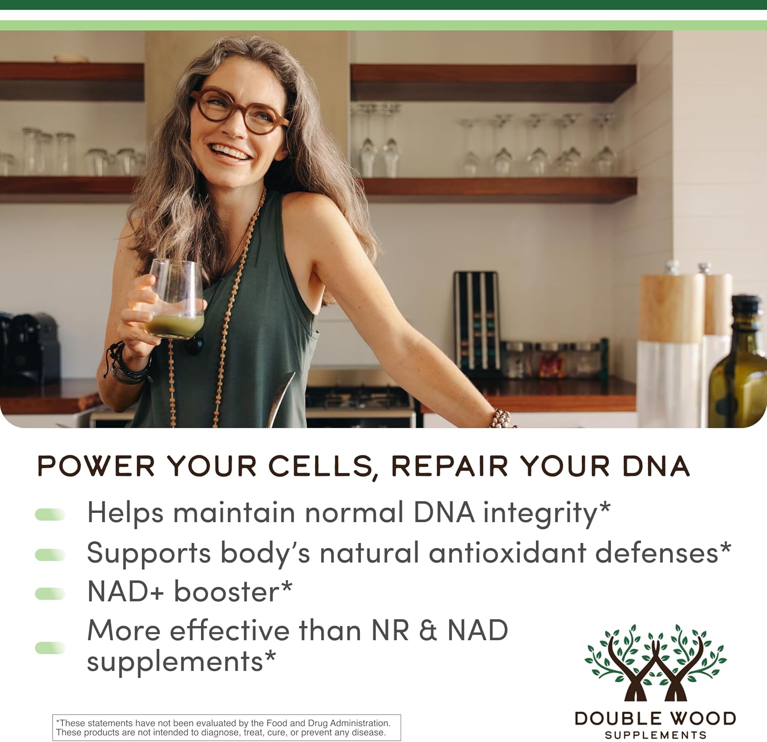 Double Wood NMNH – NAD+ Boosting Supplement, Clinically Studied Ingredient - görsel 3