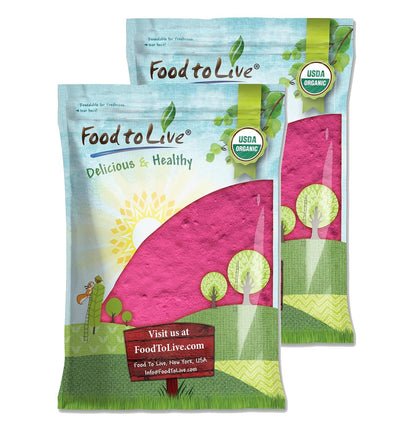 Food to Live Organic Dragon Fruit Juice Powder – Red Pitaya, 680g (1.5 lbs)