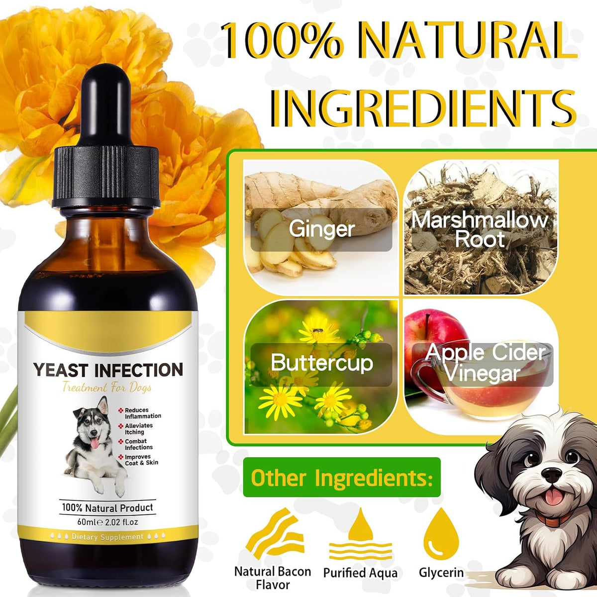 Natural Yeast Infection Treatment for Dogs - – Supports digestive harmony — A balanced gut contributes to better – Image 4