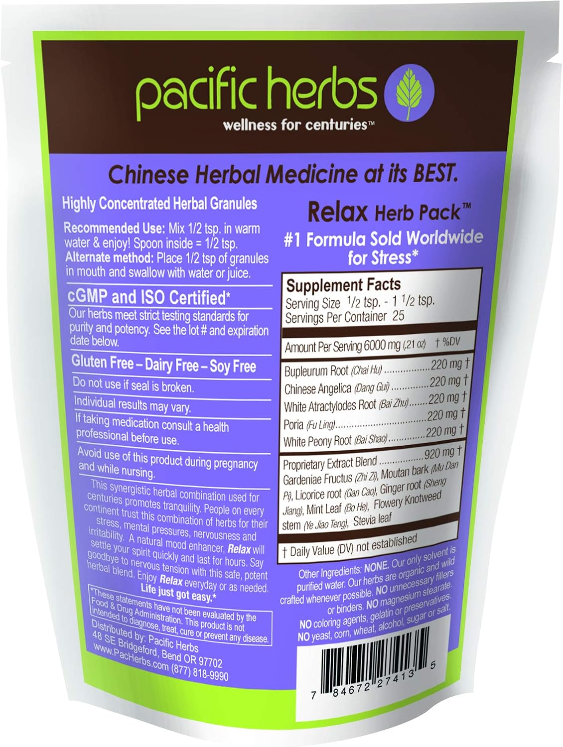 Pacific Herbs Natural Relax Herbal Extract - 100g - görsel 2
