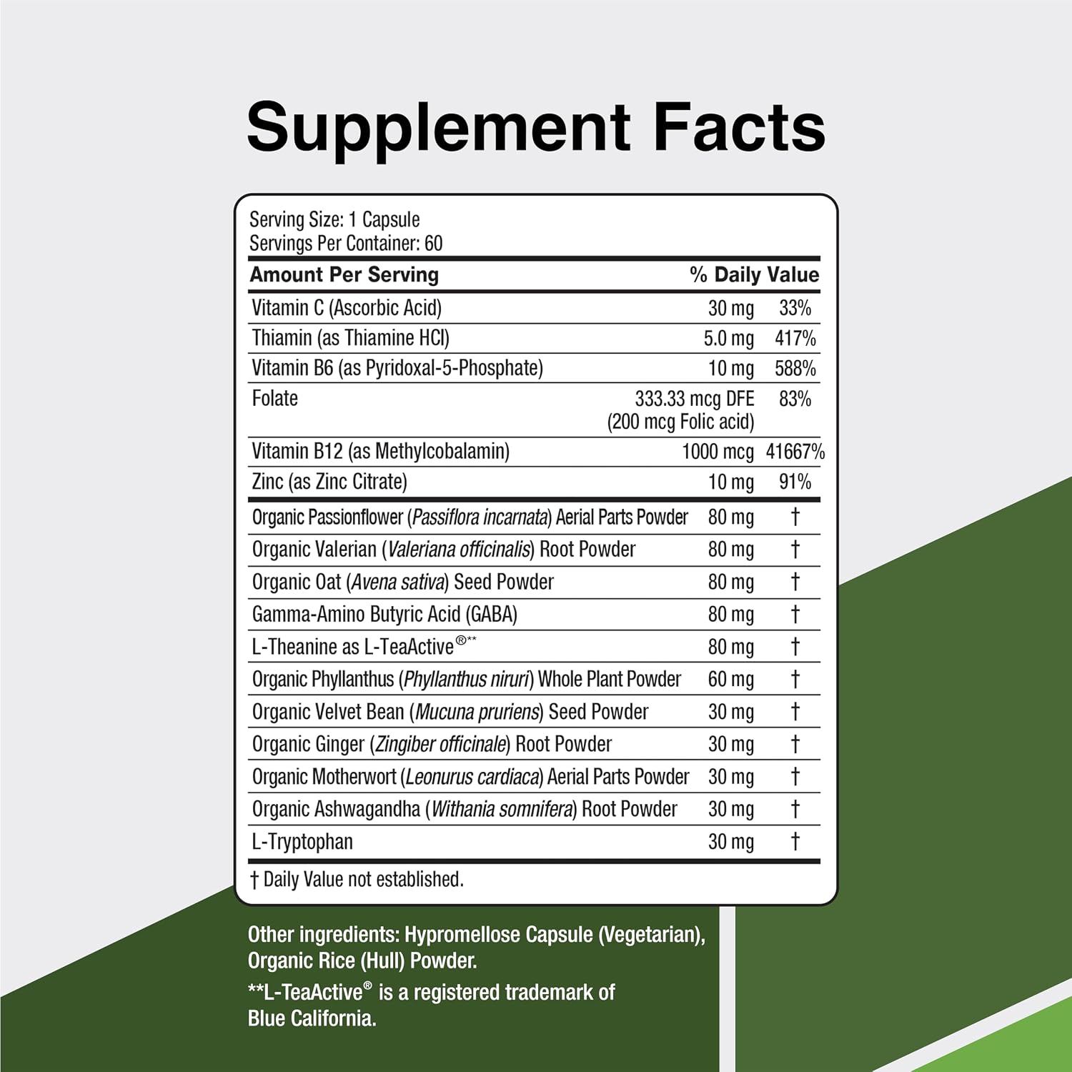 CalmSupport: Stress and Relaxation Support - 60 Capsules - görsel 6
