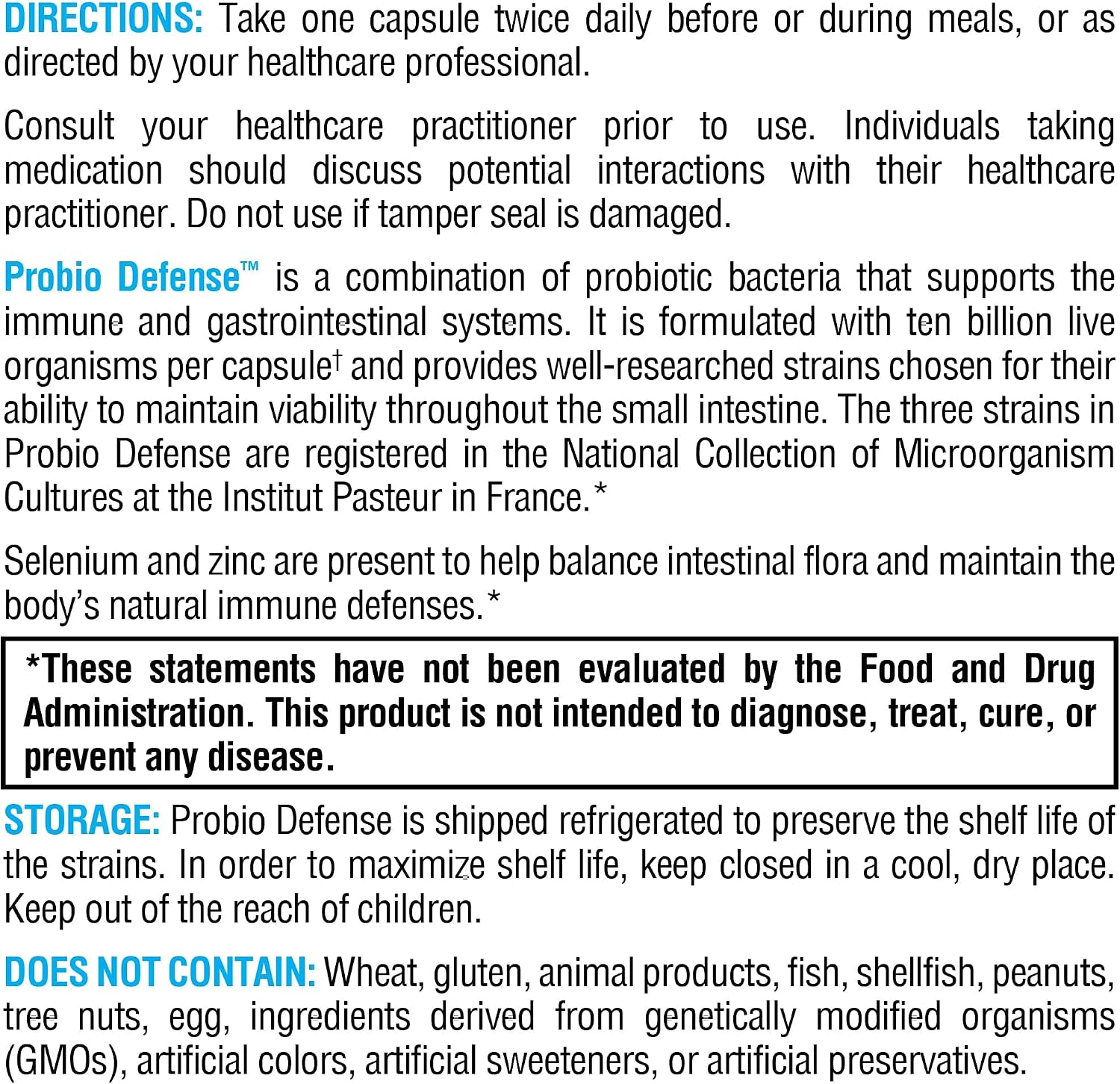 XYMOGEN Probio Defence - Daily Probiotic Blend for GI Balance Support - 10 Billion CFU - Lactobacillus Rhamnosus, Zinc & Selenium - Gluten-Free & Non-GMO - 84 Capsules - görsel 4