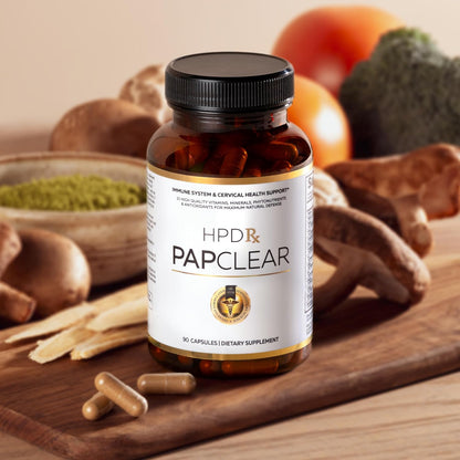 PAPCLEAR Physician Formulated | Natural Immune Support Food Supplement | 21 Vitamins & Nutrients with Organic Shiitake Mushroom & Lycopene | 90 Capsules | Pack of 2
