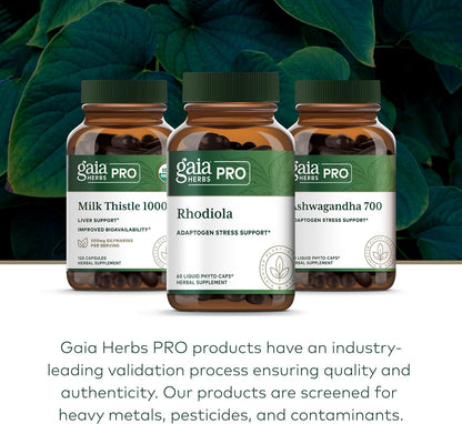 Gaia Herbs PRO Rhodiola Root Extract – Adaptogen & Energy Support – 60 Phyto-Caps