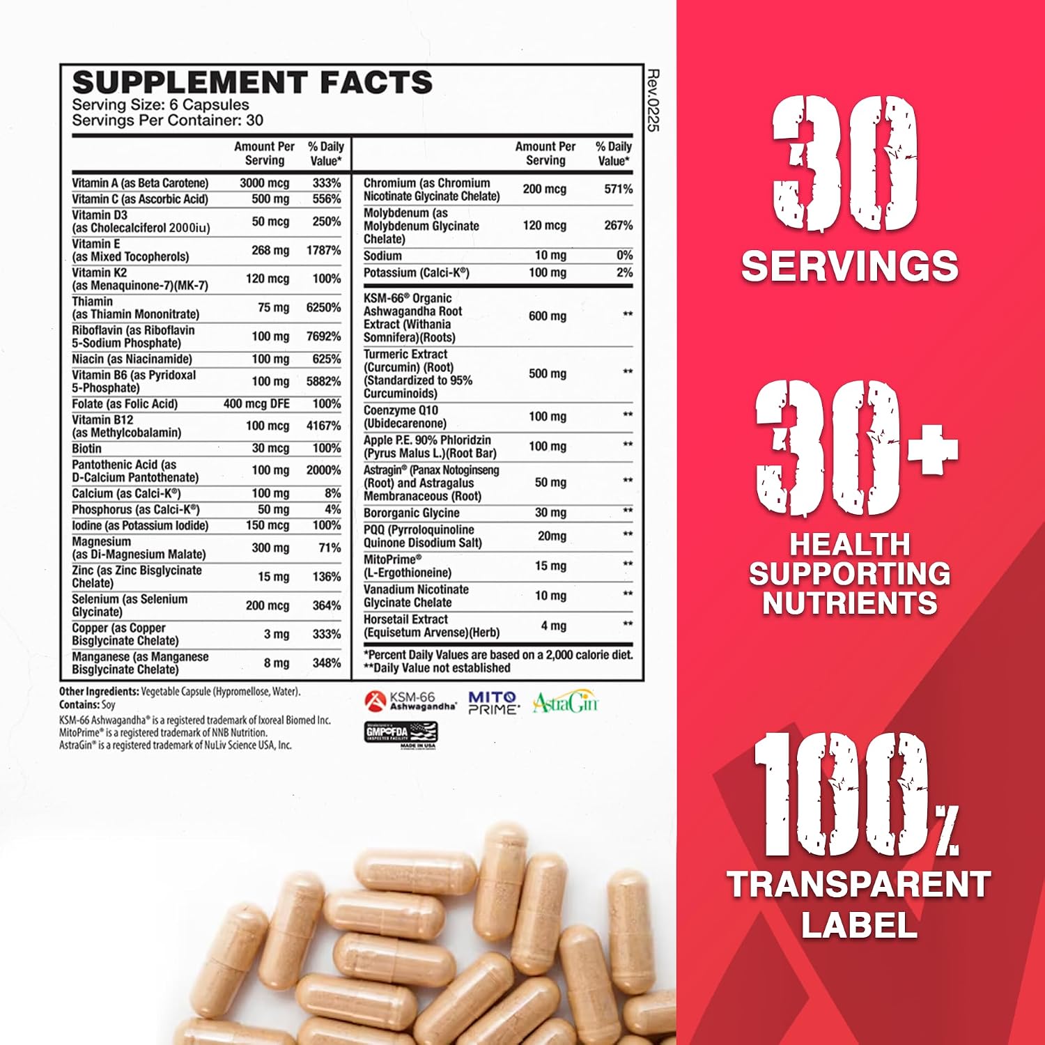 Apollon Nutrition Multivitamin – Daily Essential Vitamin & Mineral Complex - görsel 2
