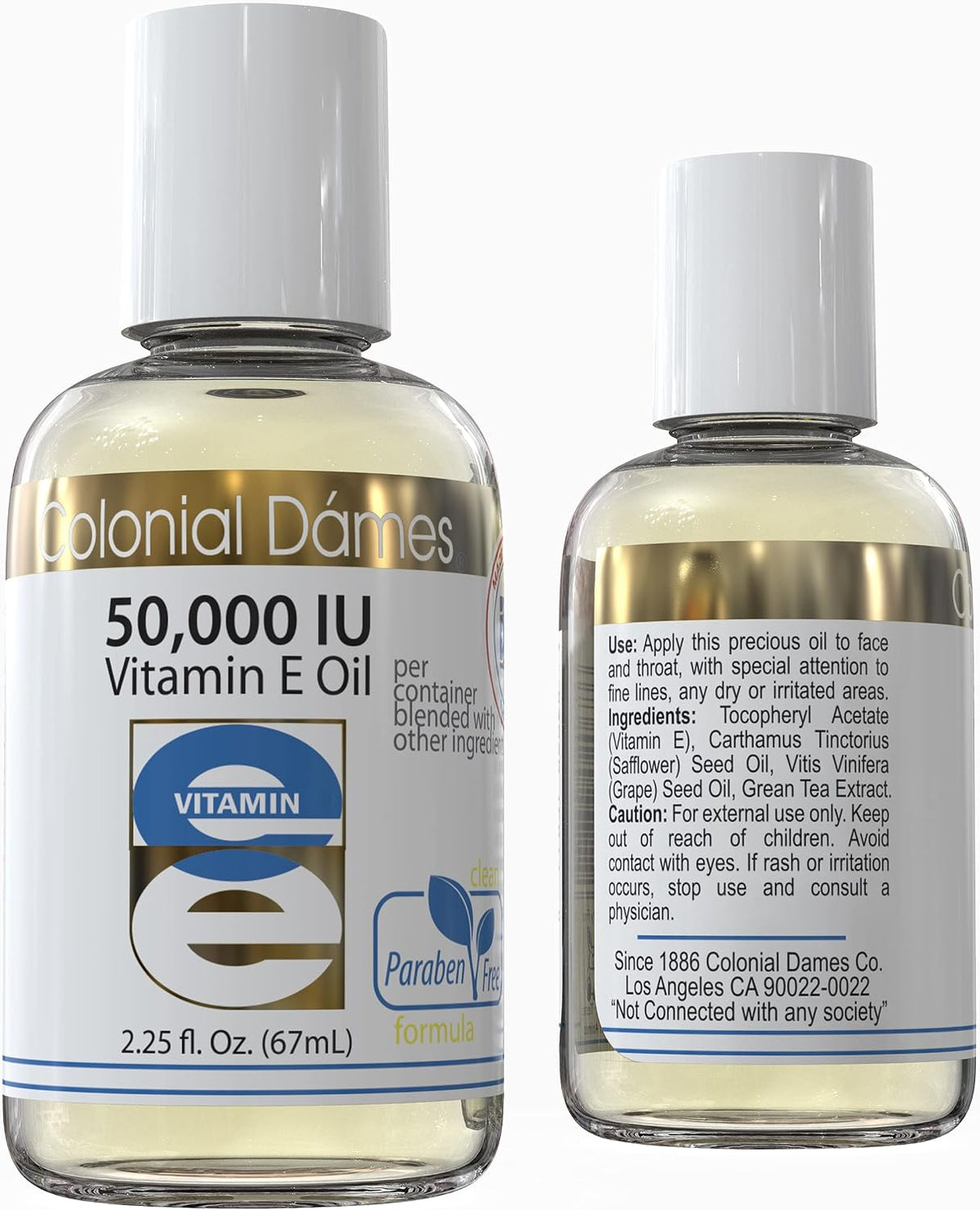 Colonial Dames High Potency 50,000 IU Vitamin E Oil Blend – A Premium Antioxidant Skin Therapy Oil for the Whole Body - görsel 2