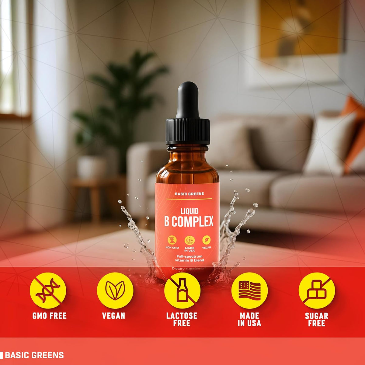 Vitamin B Complex Liquid Drops – Extra Strength Sublingual Formula, Vegan - görsel 4