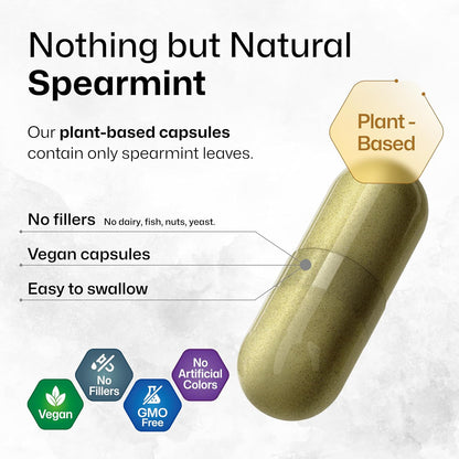 BIO KRAUTER® Spearmint Capsules – Vegan Pure Spearmint Supplement 1000 mg
