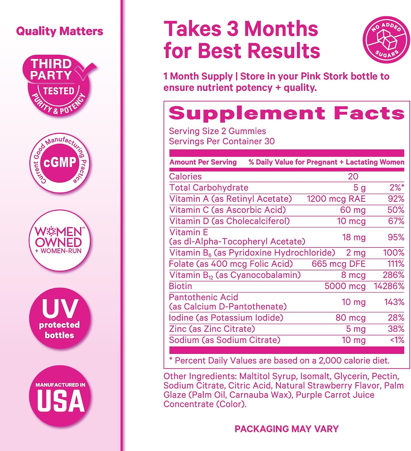 Pink Stork Postpartum Hair Loss Gummies - görsel 6