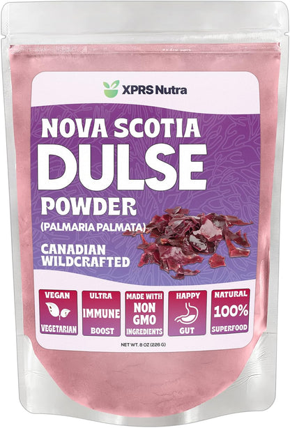 XPRS Nutra Dulse Powder (Palmaria Palmata) – Canadian Wildcrafted Nova Scotia Seaweed (227g)