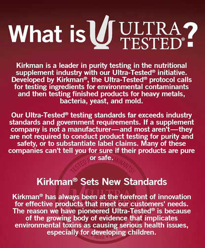 Kirkman DMG (Dimethylglycine) 300 mg - 120 Capsules - Hypoallergenic