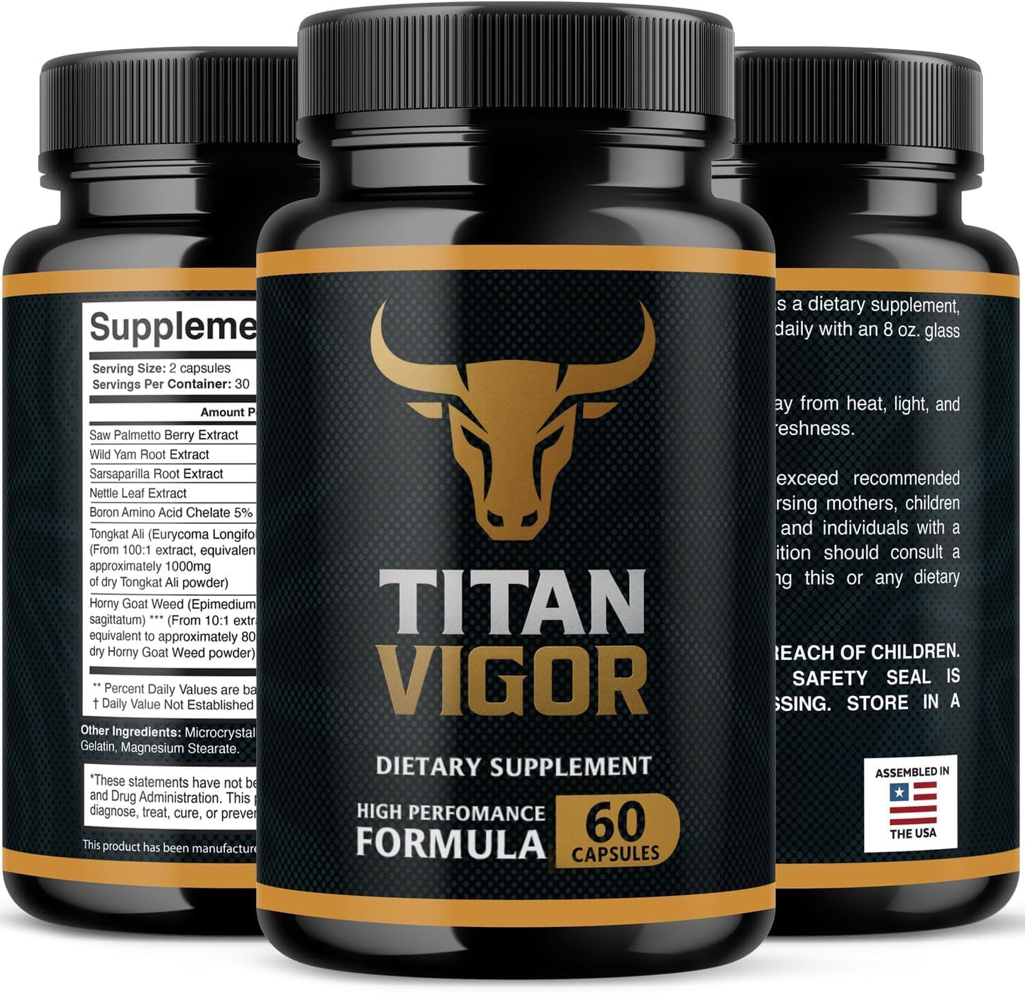 Titan Vigour – High Performance Men's Supplement (120 Capsules) - görsel 8
