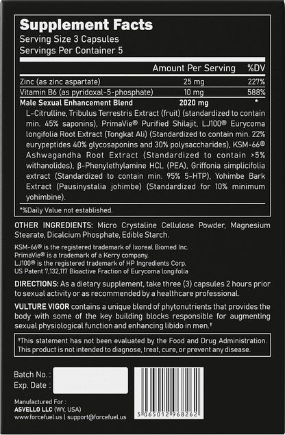 Vulture Vigour – Male Performance Enhancement Supplement