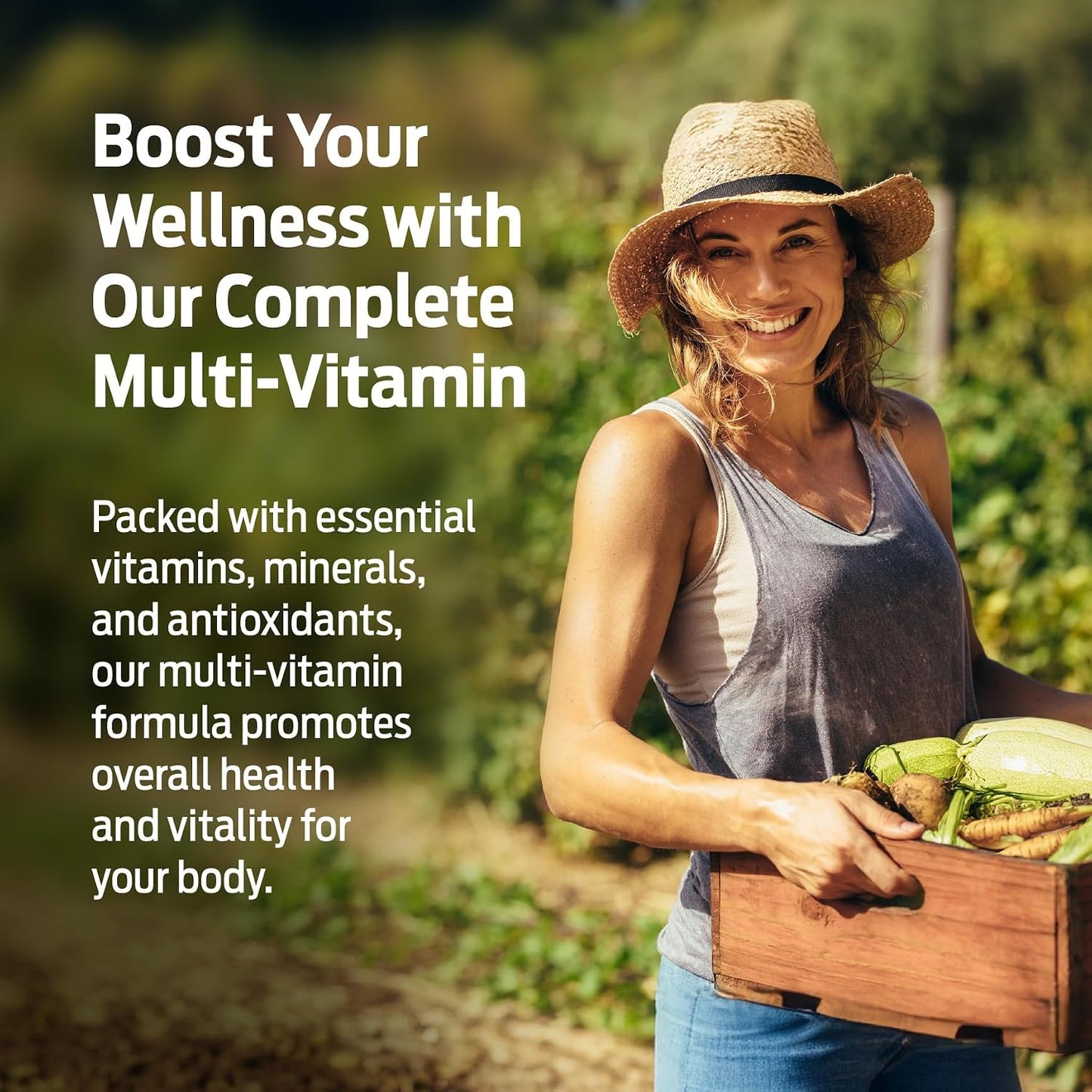 ForestLeaf Daily Multivitamin for Women - Over 20 Vitamins & Minerals, Energy Support, 60 Vegan Capsules - görsel 7