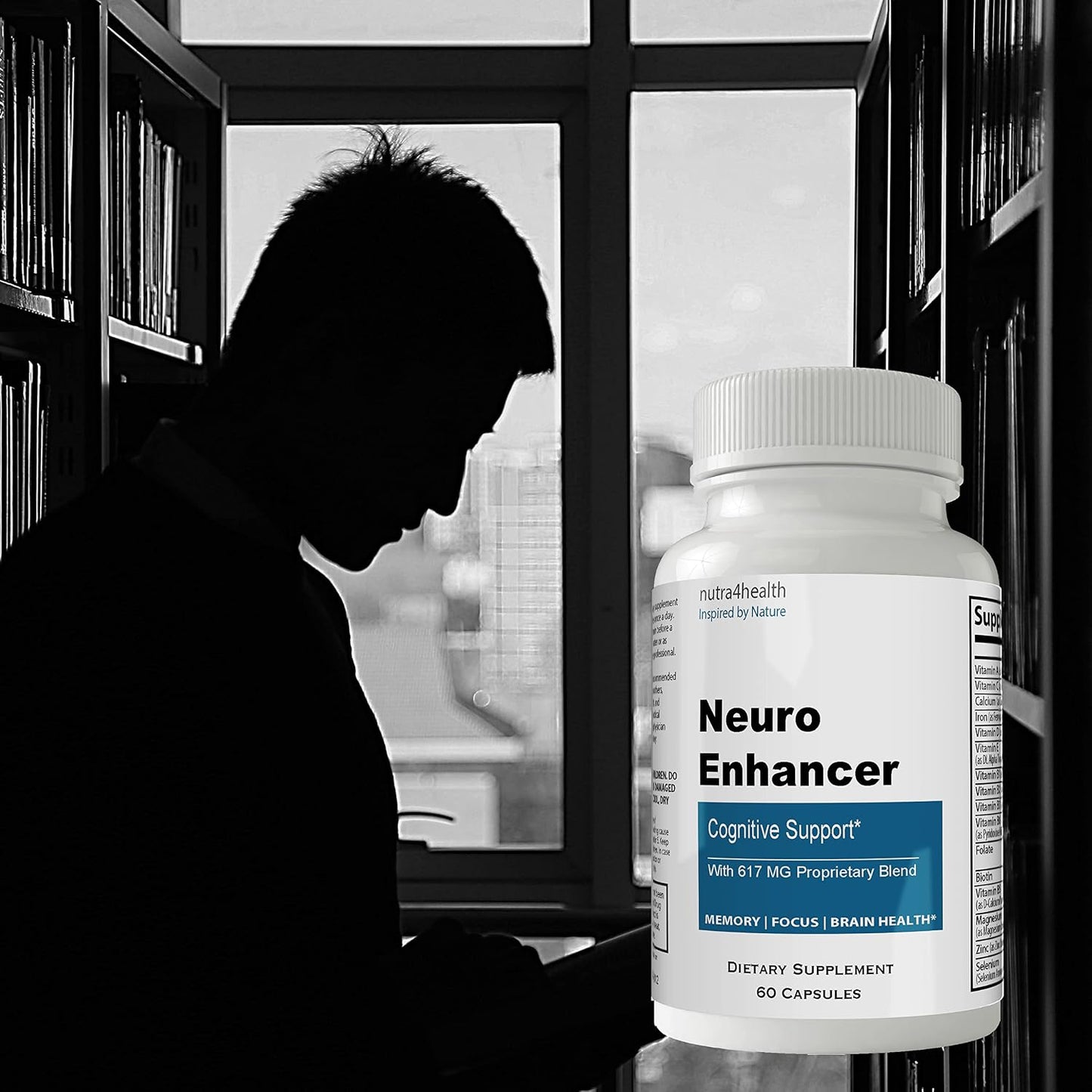 Neuro Enhancer Brain Booster Supplement – Focus & Memory Support – 60 Capsules - görsel 7
