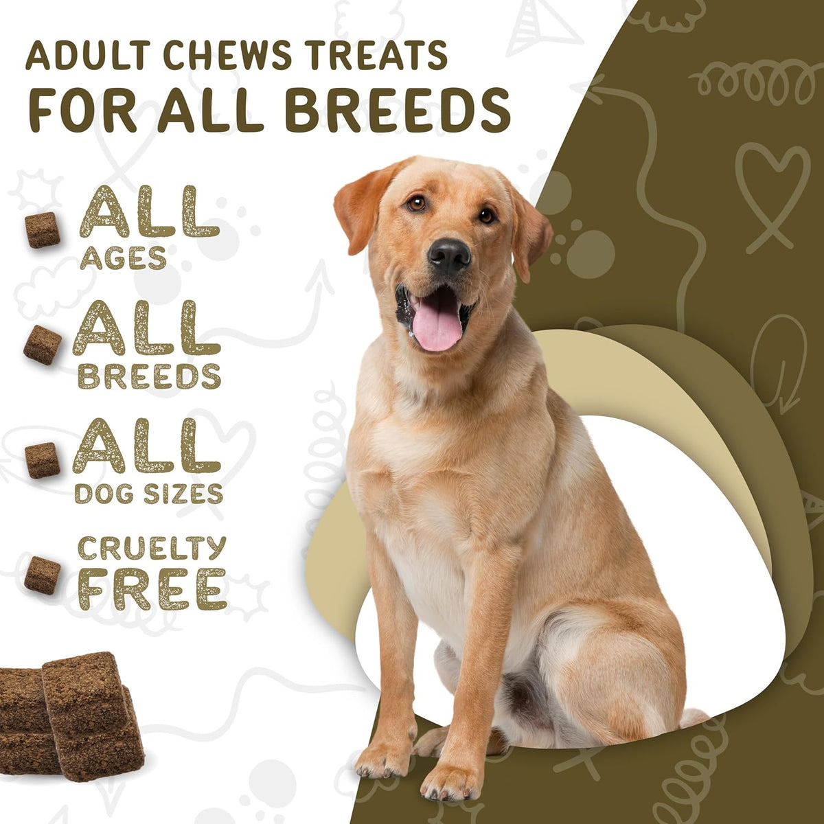 Waggedy Daily Essentials Adult Soft Chews – Dog Multivitamin & Immune Support (120 Chews) - görsel 4