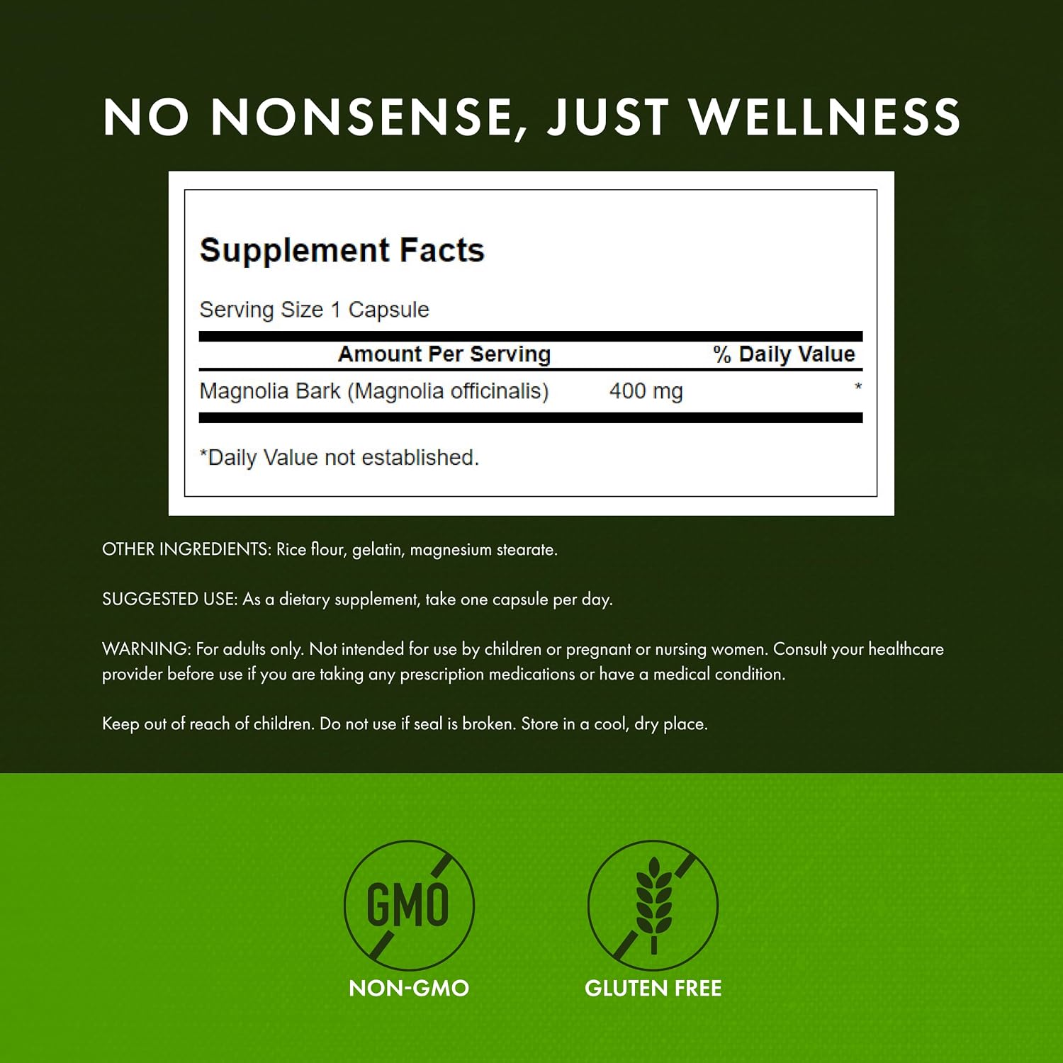 Swanson Magnolia Bark 400mg Capsules - 3 Pack - görsel 3