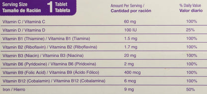 Bedoyecta Children's Chewable Multivitamin, 50 Tablets