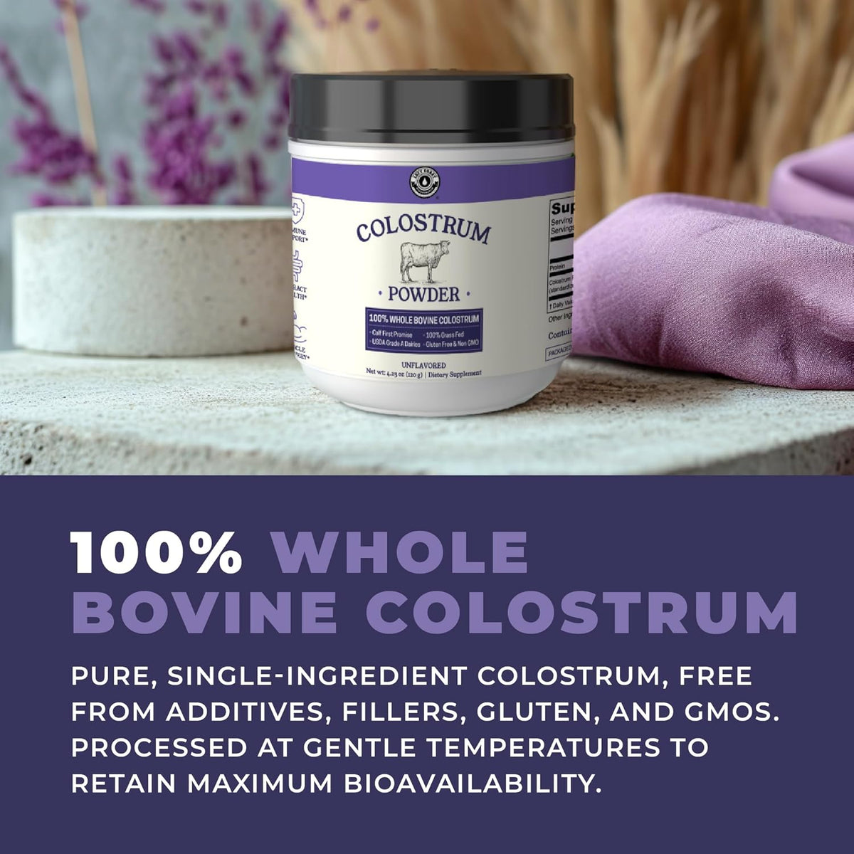 Colostrum Powder – US Sourced Bovine Colostrum for Immune Support, Gut Health, Muscle Recovery - görsel 6