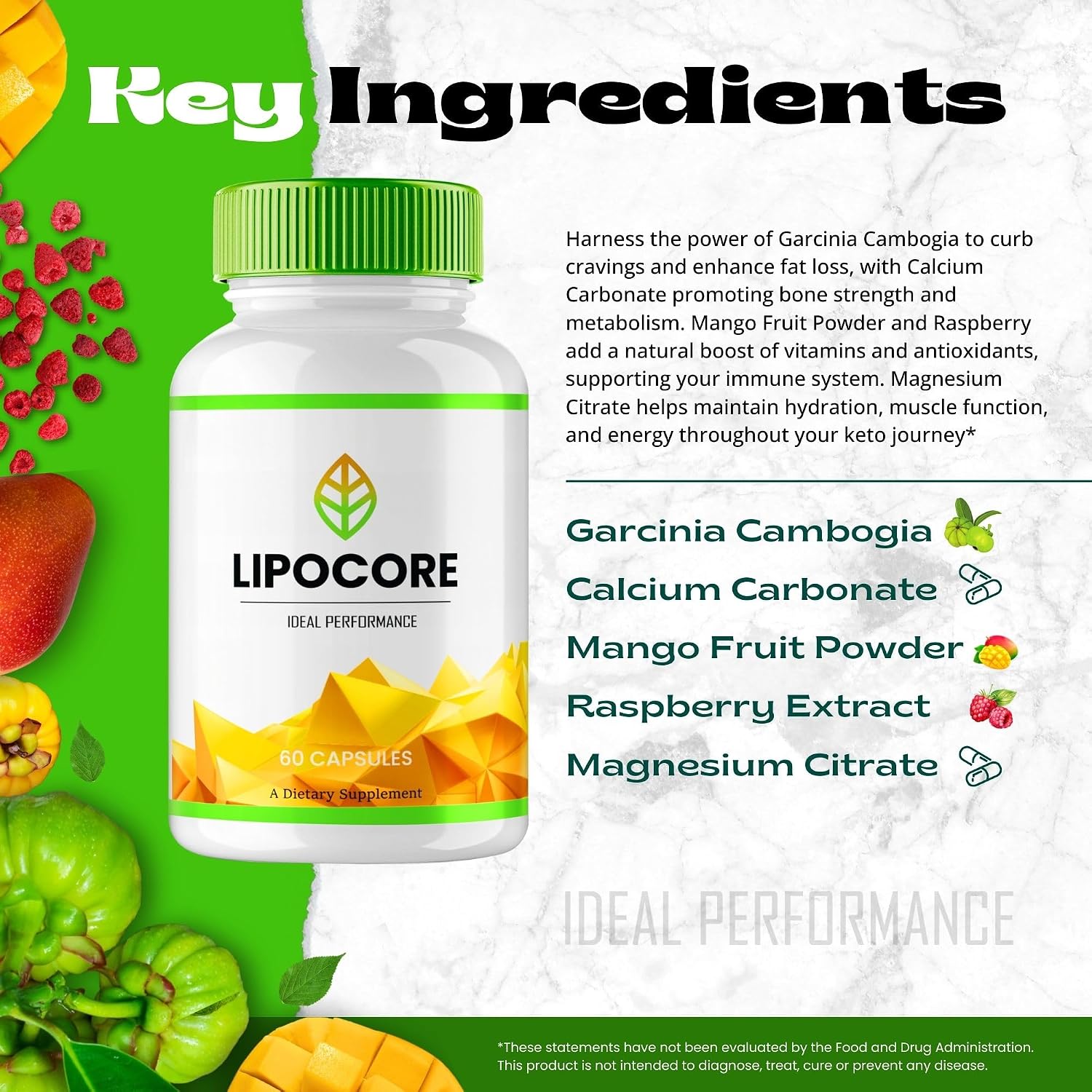Lipocore Capsules – Official All-Natural Keto Supplement for Overall Health Support (2 Pack) - görsel 6