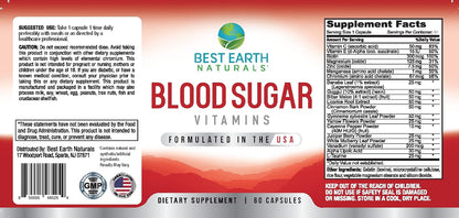 Best Earth Naturals Blood Sugar Vitamins, 60 Capsules