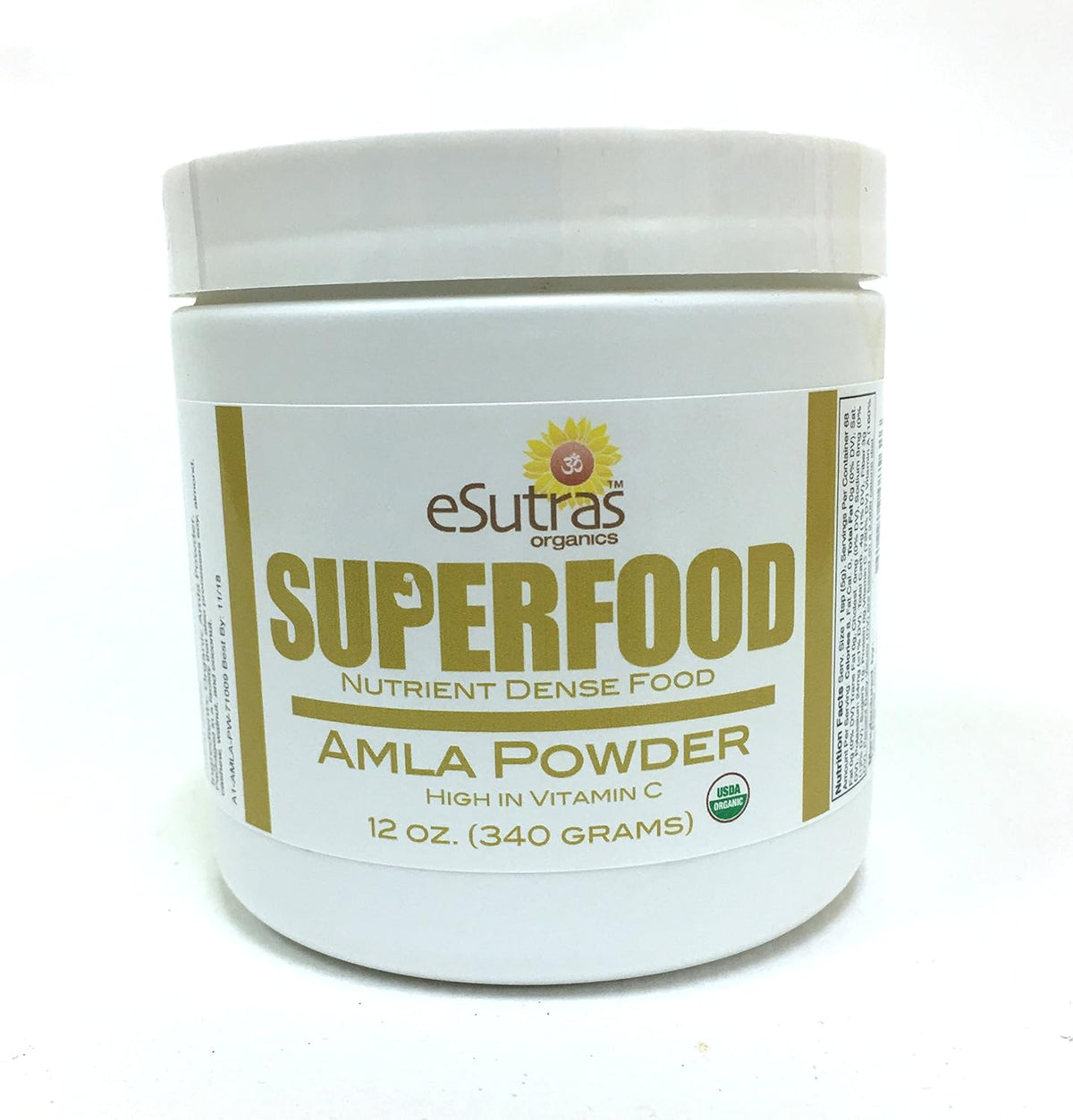 Organic Amla Powder 340g (12 oz), 30 Servings - Natural Vitamin C from Amalaki, Cold-Pressed Organic Superfood for Healthy Smoothies - görsel 2