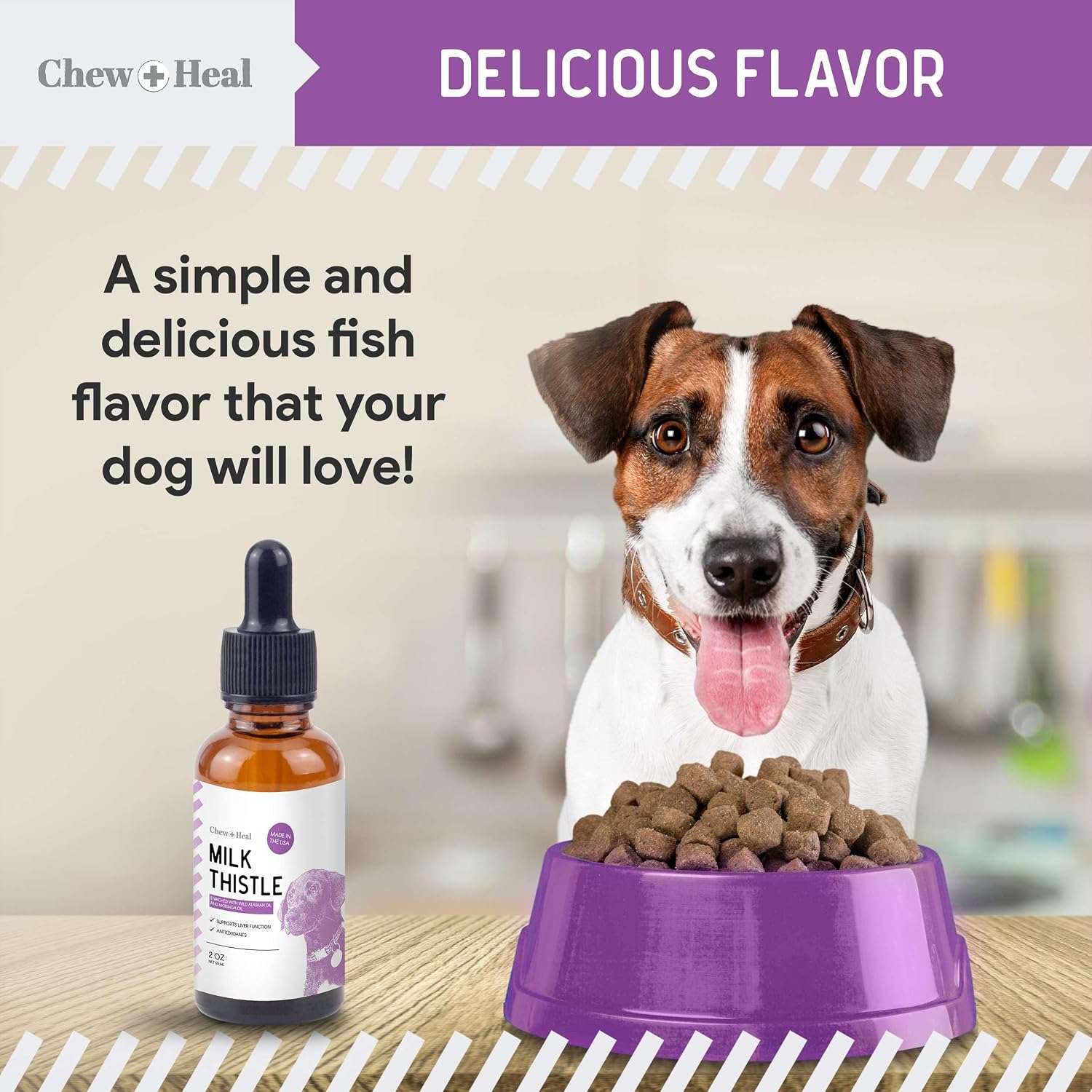 Milk Thistle for Dogs Liver Support - 60 ml Liquid Milk Thistle Supplement with Wild Alaskan Salmon Oil and Moringa Oil - Made in the USA - görsel 6