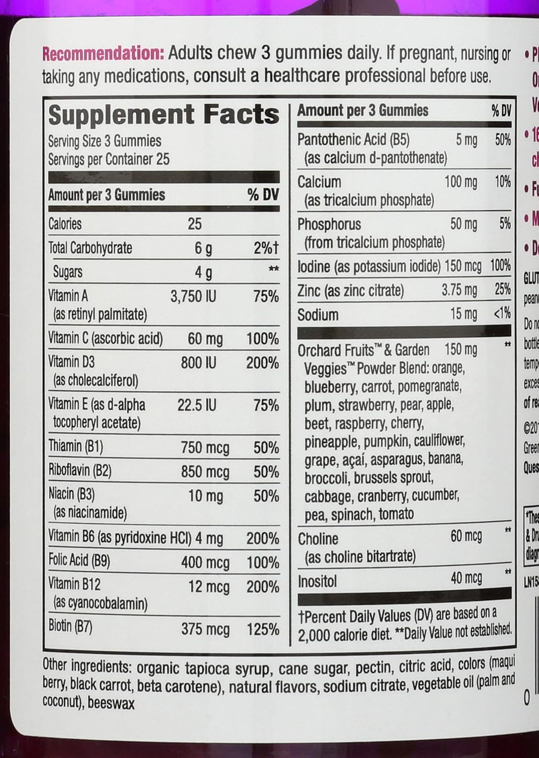 Nature's Way Alive! Women's Gummy Vitamins - 75 Count - görsel 3